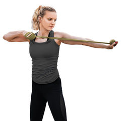 Kintex Fitness Band, 2.5 m x 15 cm, Exercise Band in 7 Strengths, 100% Latex, Portable Training Band (Green)