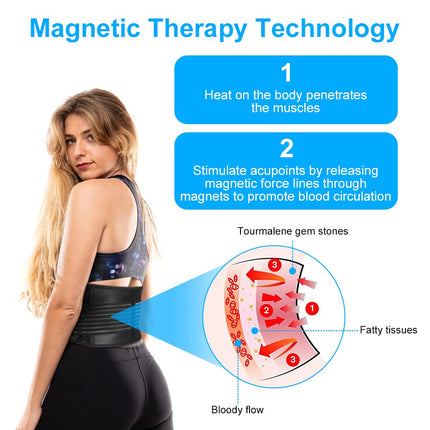 ACWOO Back Brace, Self-Heating Waist Belt, Breathable Back Support Belt, Heat Belt, Back Brace for Men and Women, Anti-Sweat Kidney Belt Back Support, Abdominal Belt (L)