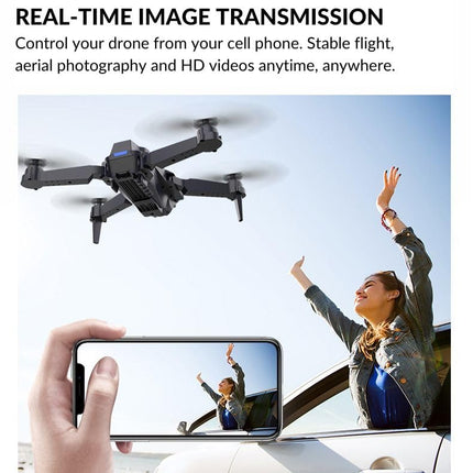 Drone with Camera 4K Complete Package Airon Drone for Kids and Adults Raptor 8K Drone Mini Drone Foldable Quadcopter, 120° Panorama Mode, Slow Motion Mode, 360° Rotation