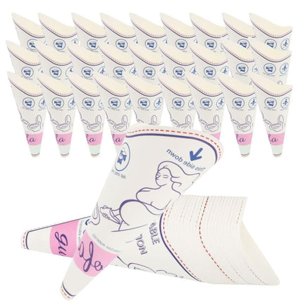 Guofa Urinal for Women, Urinal for Women, Portable Leak-Proof Women's Urinal for Urinating While Standing or Squatting, Discreet On-the-Go Toilet for Camping, Travel, Gifts (50 Pieces)