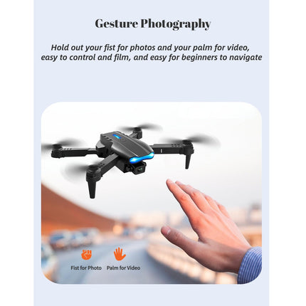 Foldable RC Drone, Obstacle Avoidance, Quadcopter, HD Dual Camera, 4k Aerial Photography, RC Aircraft, Supporting Wi-Fi App, Gifts for Kids and Adults
