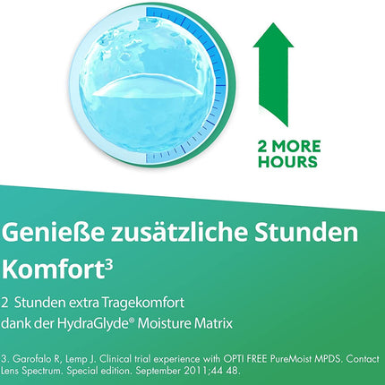 Opti-Free PureMoist Contact Lens Solution | Single Bottle | 1 x 300 ml
