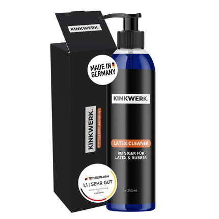 KINKWERK Latex Cleaner 250ml with pump | Special detergent for latex and rubber clothing | Latex detergent care cleaner for rubber, latex, and rubber clothing | Odorless (250 ml)