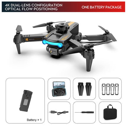 Goolsky LSRC XT2 Drone, Drone with 4k Camera, WiFi Optical Flow Positioning, 2.4GHz Obstacle Detection, Quadcopter Drone for Beginners, Black