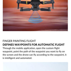 Drone with Camera 4K Complete Package Airon Drone for Kids and Adults Raptor 8K Drone Mini Drone Foldable Quadcopter, 120° Panorama Mode, Slow Motion Mode, 360° Rotation