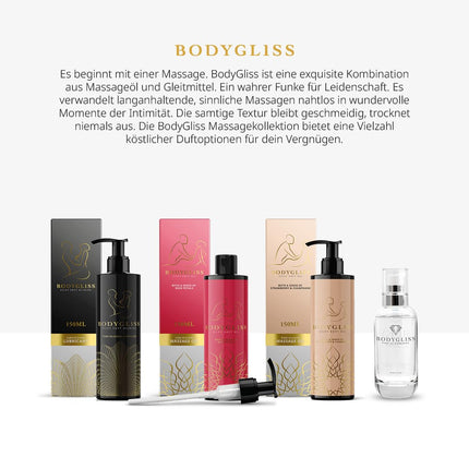 BodyGliss - 2-in-1 massage oil and silicone-based lubricant - 150 ml (Blood Orange)