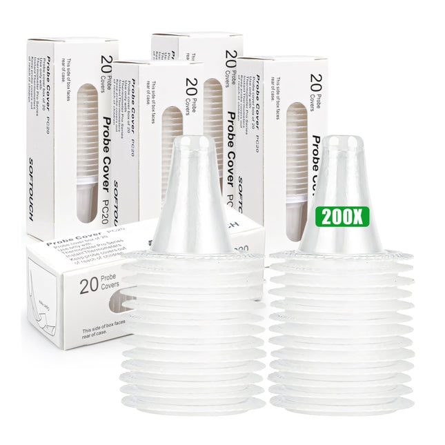 200 pieces Braun fever thermometer protective caps for ear thermometers, replacement protective caps for all Braun thermometer ears