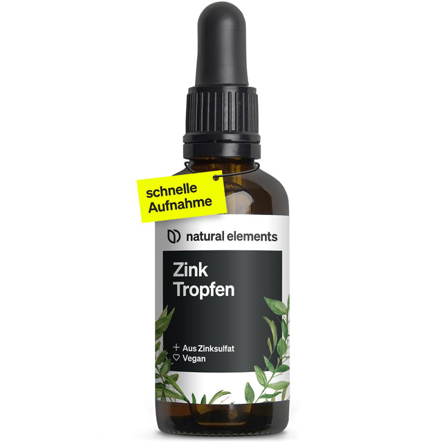 Zinc Drops - 100ml - 15mg zinc per daily dose - Premium: Ionic zinc (zinc sulfate) - Alcohol-free, laboratory-tested, 100% vegan &amp; produced in Germany