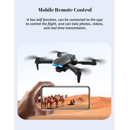 Foldable RC Drone, Obstacle Avoidance, Quadcopter, HD Dual Camera, 4k Aerial Photography, RC Aircraft, Supporting Wi-Fi App, Gifts for Kids and Adults