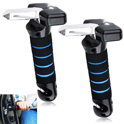 2 pieces car exit aid for seniors, car assistant support handle, car exit aid for seniors and disabled people, car safety hammer for car doors, motorhome doors, truck doors