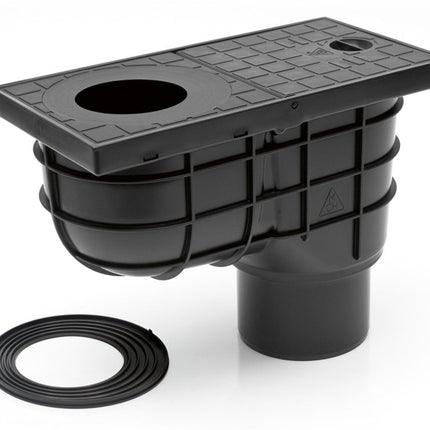 MCH| 325 E| Downpipe drain, gutter drain| Drain diameter: DN 110| Black