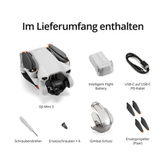 DJI Mini 3 (drone only) – Lightweight and foldable mini camera drone with 4K HDR video, 38 min of flight time, true vertical shots, and C0. (Remote controller sold separately.)