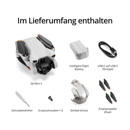 DJI Mini 3 (drone only) – Lightweight and foldable mini camera drone with 4K HDR video, 38 min of flight time, true vertical shots, and C0. (Remote controller sold separately.)