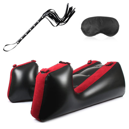 2023 New!Handcuffs Sex Bed Inflatable Bed with Handcuffs Ankle Cuffs,Multipurpose Inflatable Sofa Sex Furniture Bondage Set Restraint Set,Sex Pillow Lumbar Cushion Bed for Couples Extreme Sex