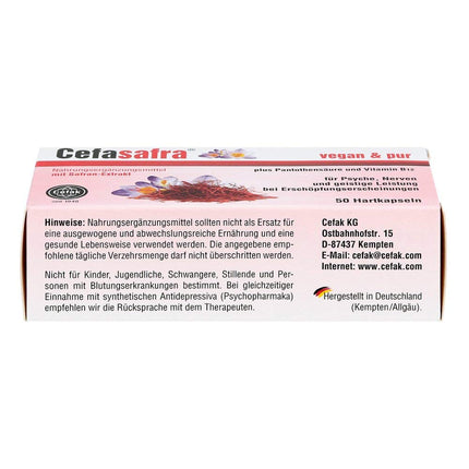 Cefasafra hard capsules, 50 pcs
