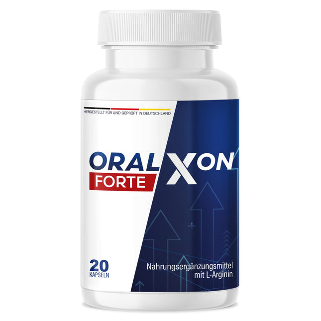 Oralxon Capsules for Men – High Dosage – Natural Formula with Maca &amp; L-Arginine – Extra Strong for Men. Immediate Effect – Support for Men without Artificial Additives, 20 Capsules