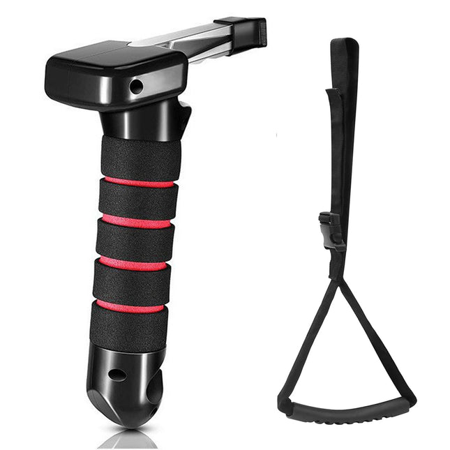 SIGANDG 2 pieces car door handle for the elderly, support handle car, support handle multifunctional handle car door, car door handle mobility aids for getting in and out of cars (red)