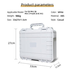 ZJRXM Mini 3 Pro Bag Hardshell Case, Professional Hard Case Carrying Bag for DJI Mini 3 Pro/Mini 3 Drone and Accessories
