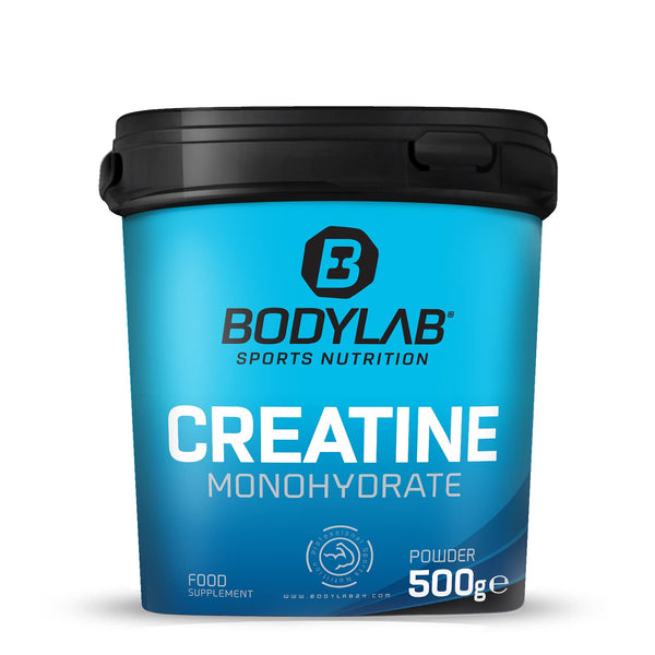 Bodylab24 Creatine Powder 500g, pure creatine monohydrate powder, 100 servings, product of the Cologne List