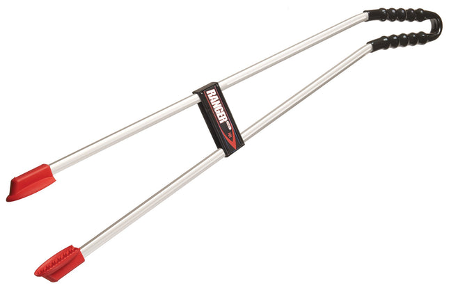 The Helping Hand Company Ranger Max Tongs-Style Litter Picker with Curved Handle, 89 cm, Heavy-Duty Trash Picker, Long Handheld Litter Picker for Adults, Outdoor Waste Collector