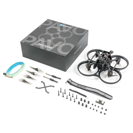 BETAFPV ELRS Pavo20 Brushless Whoop Quadcopter Lightweight 3S Cinewhoop with HD Digital Bracket, F4 2-3S 20A FC, 1103 8500KV Motor, COB LED Strip, for HD Digital VTX like DJI, Flight Indoors Outdoors