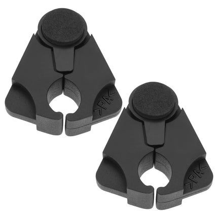 OTOTEC 2 pieces walking stick holder for table black 5.2x4.7cm height 2.1cm ideal for tube diameters from 1.6cm to max. 2.5cm table clamps