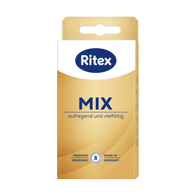 Ritex Mix condom assortment, exciting and diverse, 8 pieces, Made in Germany