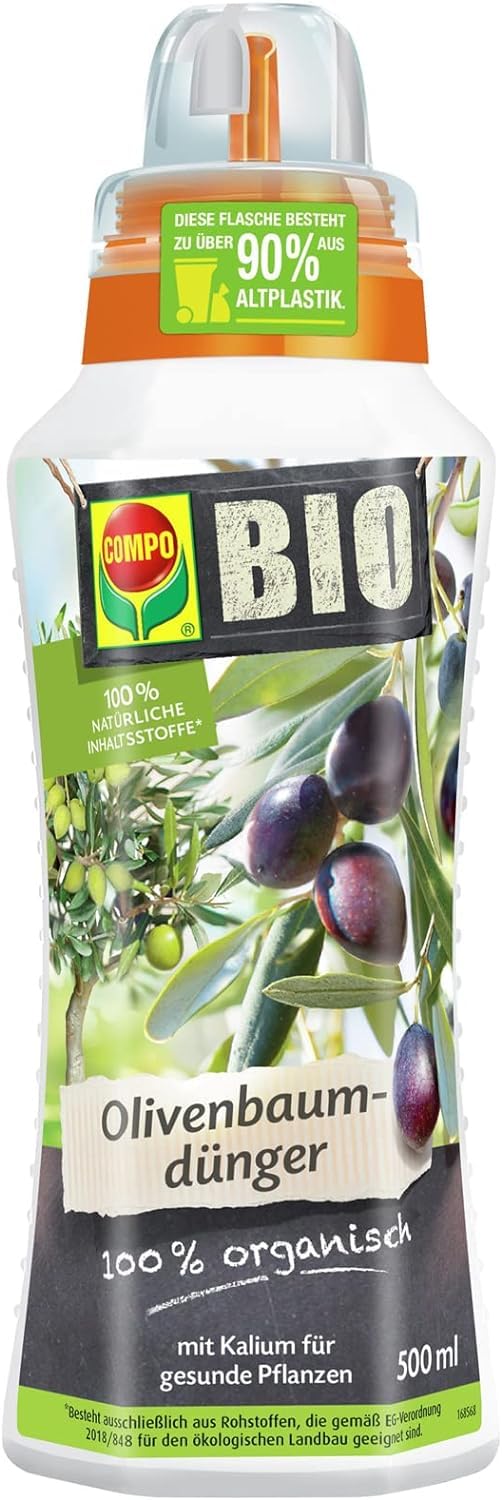 COMPO BIO Olive Tree Fertilizer – Fertilize olive trees with 100% natural ingredients – Special liquid fertilizer – 500 ml, Not applicable