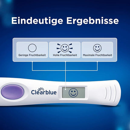 Clearblue Fertility Ovulation Test Kit, 10 Tests + 1 Digital Test Holder, Advanced Digital Female Fertility/Ovulation Test (Tests 2 Hormones), Get Pregnant Faster