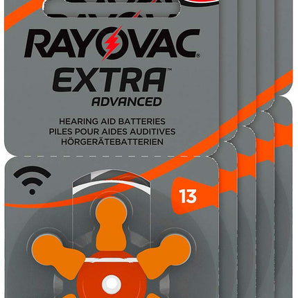 RAYOVAC Hearing Aid Batteries 13 Extra Advanced 1.45V 310 mAh, 5x 6-pack