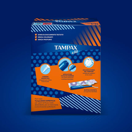 Tampax &amp; Go Super Plus x18 tampons