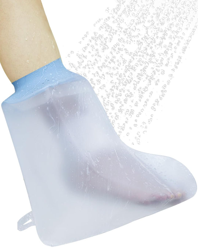 CureSquad Shower Protector Foot, Waterproof Foot Cover for Shower, Soft Comfortable Cast Cover for Foot, Ankle Cast Covers for Shower Adult, Reusable Cast Protector, Wound Care Accessory