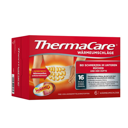 ThermaCare Heat Patches for the Lower Back, 6 Pieces, for Lower Back and Hip Pain, Original Product from Angelini Pharma Germany