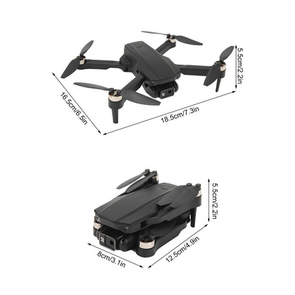Drones with 4K UHD Cameras for Adults and Kids, Foldable RC Quadcopter Toy with Battery, Carrying Case, One-Button Takeoff/Landing, Altitude Hold, Headless Mode, 360 Degrees