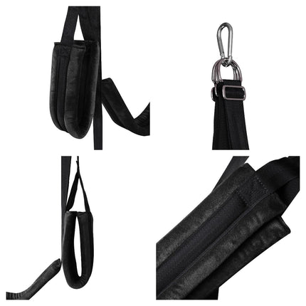 Love Swing Sex Swing with Holder for Adults Erotic Swing Various Sex Positions (Clamp+Black Swing)