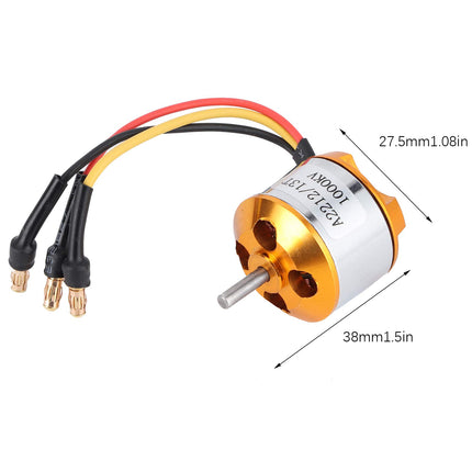 RC Motor ESC Brushless, 2212 1000KV Motor 40A Brushless ESC Set for RC Drone Helicopter FPV Model