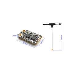 RP3 ELRS FPV Receiver - 2.4GHz ExpressLRS Nano Receiver Drone RX Module with 65mm UFL T Antenna for FPV Drone Tiny Whoop Fixed-wing RC Airplane