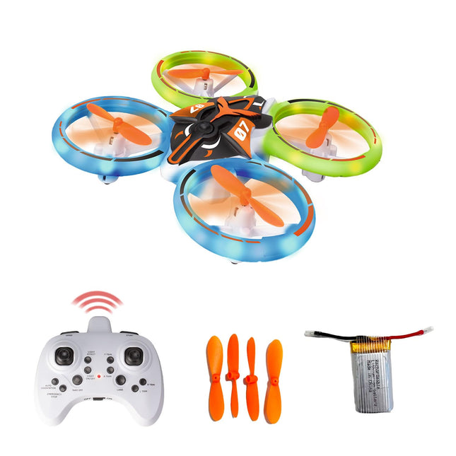 Xtrem Raiders Neon Evo Drone - Drone for children with neon lights +14 years | Drone with camera | Drone for kids | Mini drone for children | For outdoors and indoors