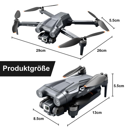 MINGPINHUIUS GPS Drone with 4K HD Camera, RC Quadcopter with Auto Return, 5G WiFi Image Transmission, 50 Min. Long Flight Time, with Brushless Motor, Altitude Hold Headless Mode