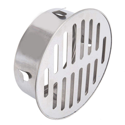 Tyenaza Floor Drain Outdoor Floor Drain Basement, Floor Drain Shower, Yard Drain Floor Drain Filter Stainless Steel Attic Drain Balcony Round Floor Drain Outdoor (5x3.9in, 110 Flat Mouth)