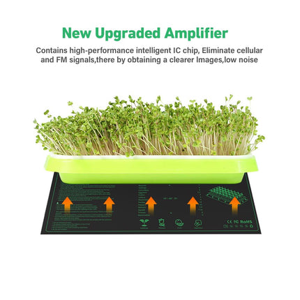 Lotvic Plant Heating Mat, Indoor Greenhouse Heat Mat 52x25 cm, Heat Mat for Seedling Germination, IP67 Waterproof Heating Pad Fast Heating for Cultivation Greenhouse or Growbox