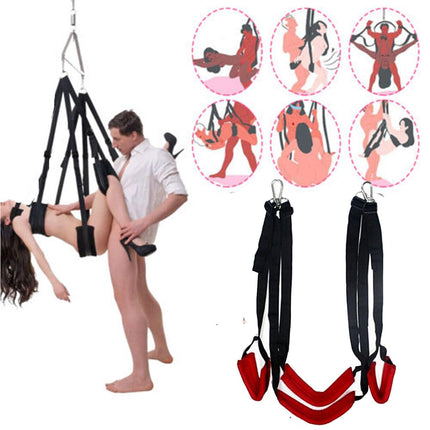 Vielretude love swings Loveswing Sex swing Sex furniture Swing Adult Swing Extreme Sex Various sex positions Sex toys (Black)