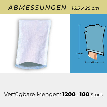MEDICAL SUD PROFESSIONAL Disposable handles, waterproof, for the cleaning and hygiene of bedridden patients, made in Italy, 100 pieces