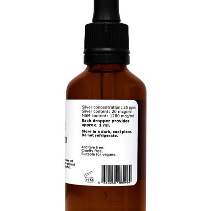 Silver MSM 25 (liquid) - 50 ml pipette bottle