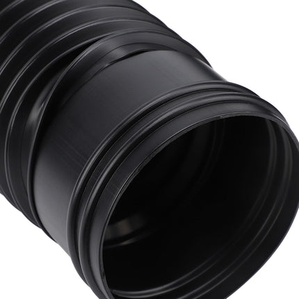 Rain Gutter Downpipe Extension, Flexible, Extendable PE Drain Extension for Villa Outdoor, Round (Black)