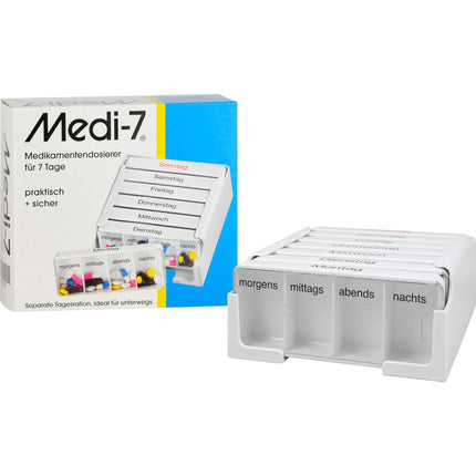 Medi 7 medication dispenser for 7 days, 1 piece (1 pack)