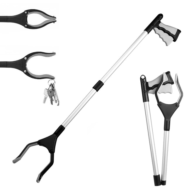 Grabber with magnetic tip Foldable grabber Grabber for seniors 82cm Garbage tongs Grabber stick with magnetic tips for the elderly, garbage collection, hand grabber