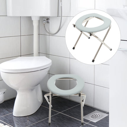PartyKindom Raised Toilet Seat for Seniors Folding Toilet Safety Frame Commode Chair for Elderly Disabled People Bedside Commode Chair Shower Chair for The (38x38x35 cm)