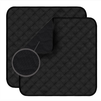 RIQINXIN Waterproof Seat Pad for Incontinence Washable Incontinence Seat Cover Reusable Pad for Sofa Bed Pads 54x56cm Black