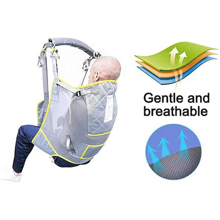 Mierty Patient Lifter Sling, Stair Slide Transfer Belt, Patient Lift Stair Board, Mesh Toilet Sling